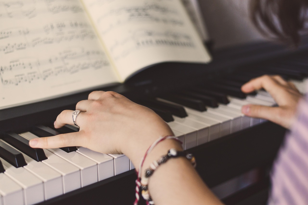 Piano playing